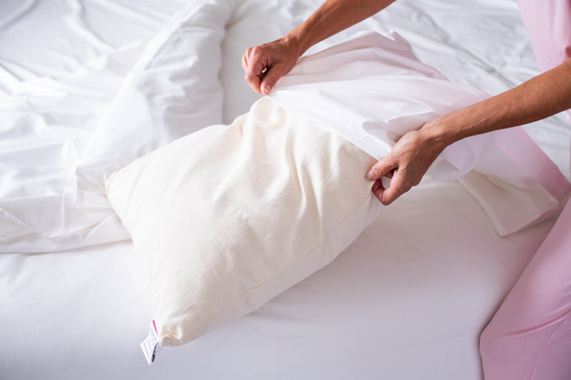 Natural Cotton Pillow With Wool Filling-zoom-