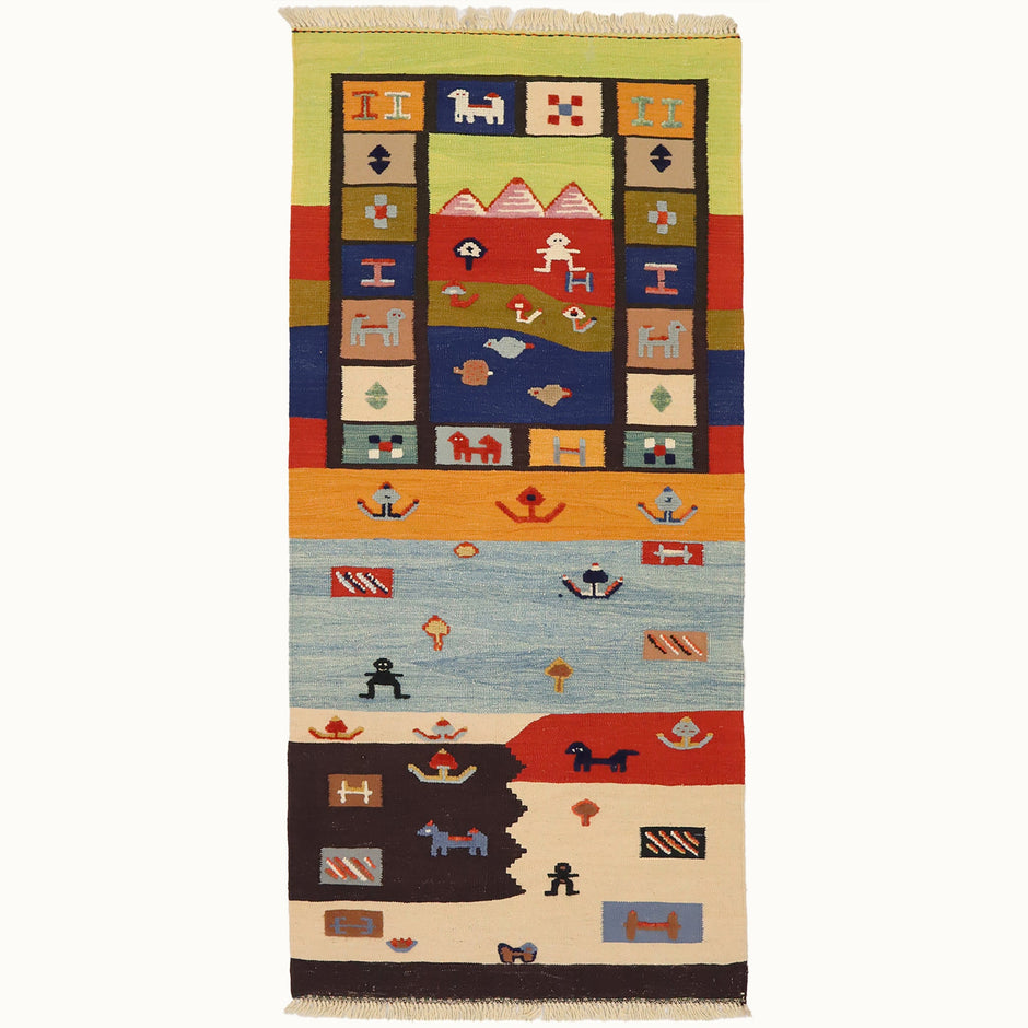 Wonder Road Kids Rug | Handmade Wool Rug for Nursery, Playrooms & Children’s Rooms - Aware House