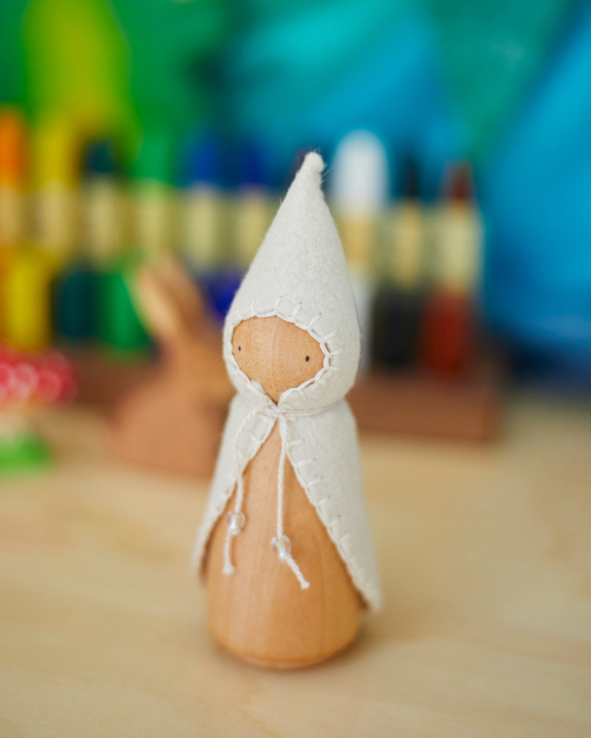 Colors of the Week Wooden Gnome Set-5