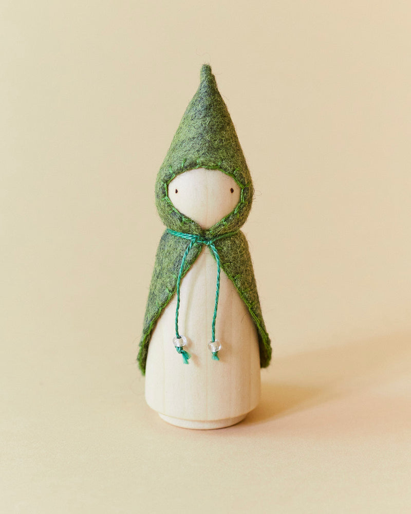 Green Wooden Gnome-zoom-