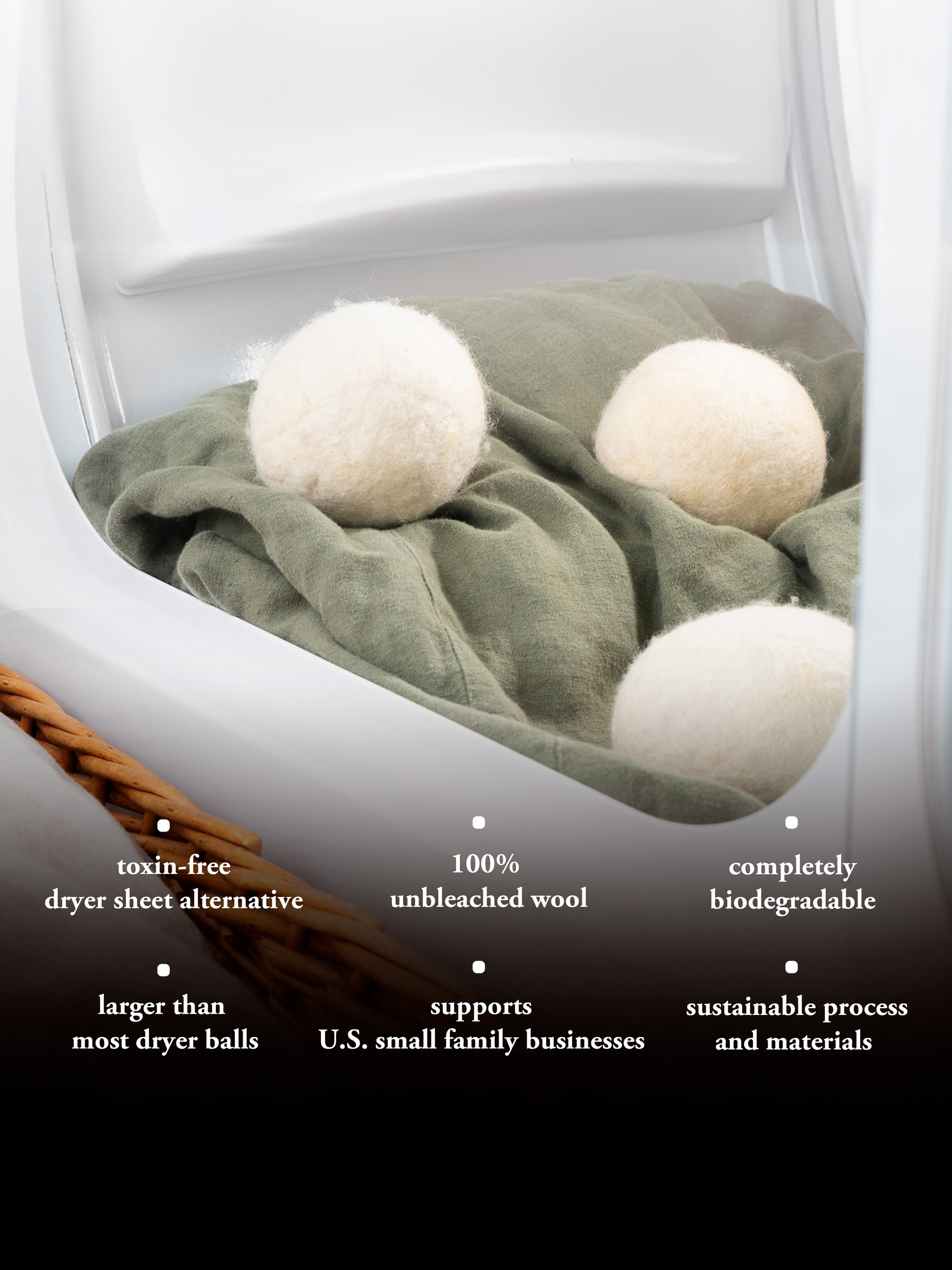Jumbo Wool Dryer Balls Pack of Three-10