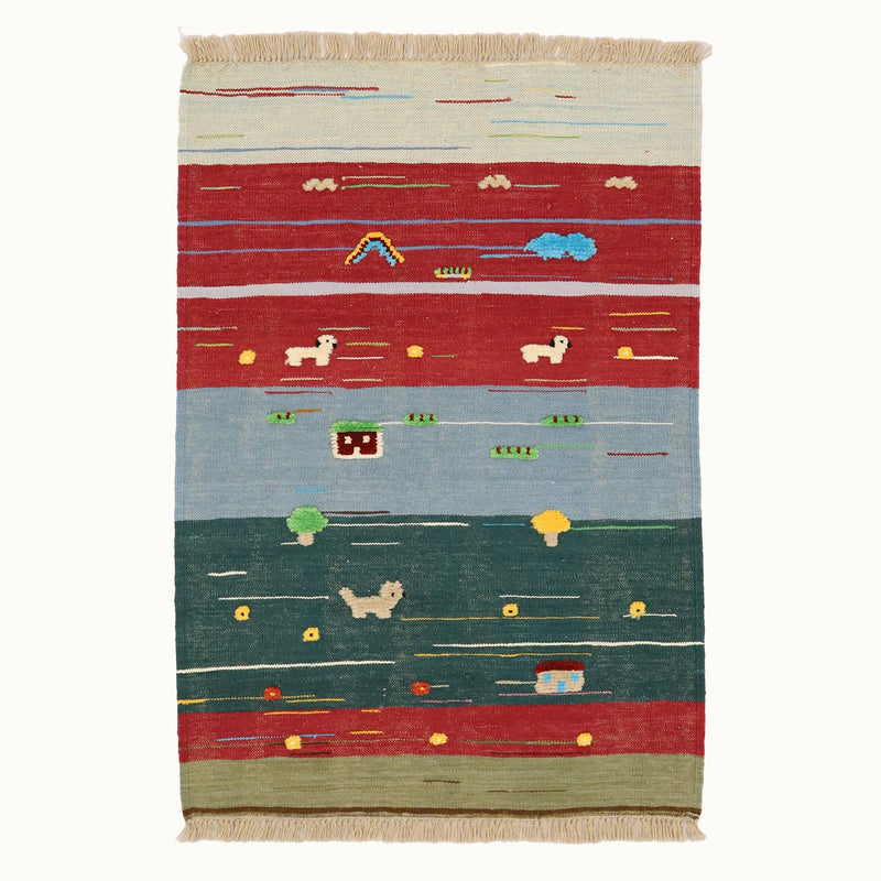Woolly Way Kids Rug | Handmade Wool Rug for Nursery, Playrooms & Children’s Rooms-zoom-