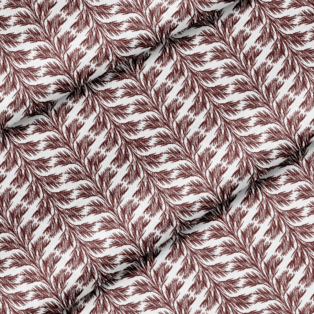 Red Patterned Lampshade in SABAL STRIPE-2