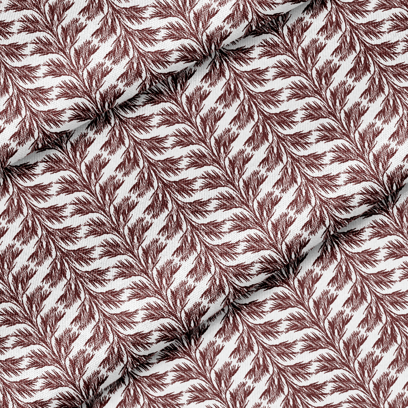 Red Patterned Lampshade in SABAL STRIPE-zoom-