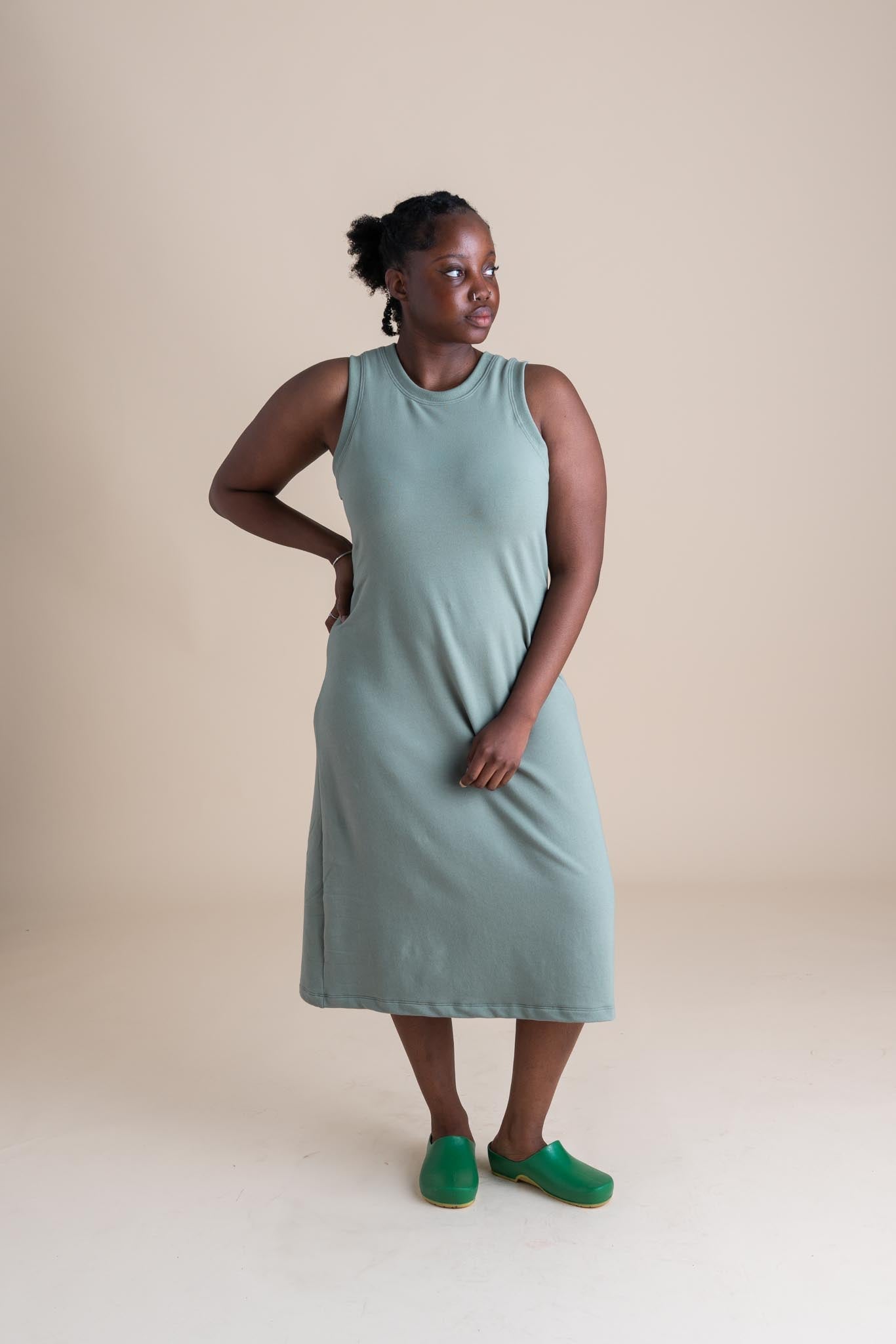 Serena Dress | Pistachio-zoom-2