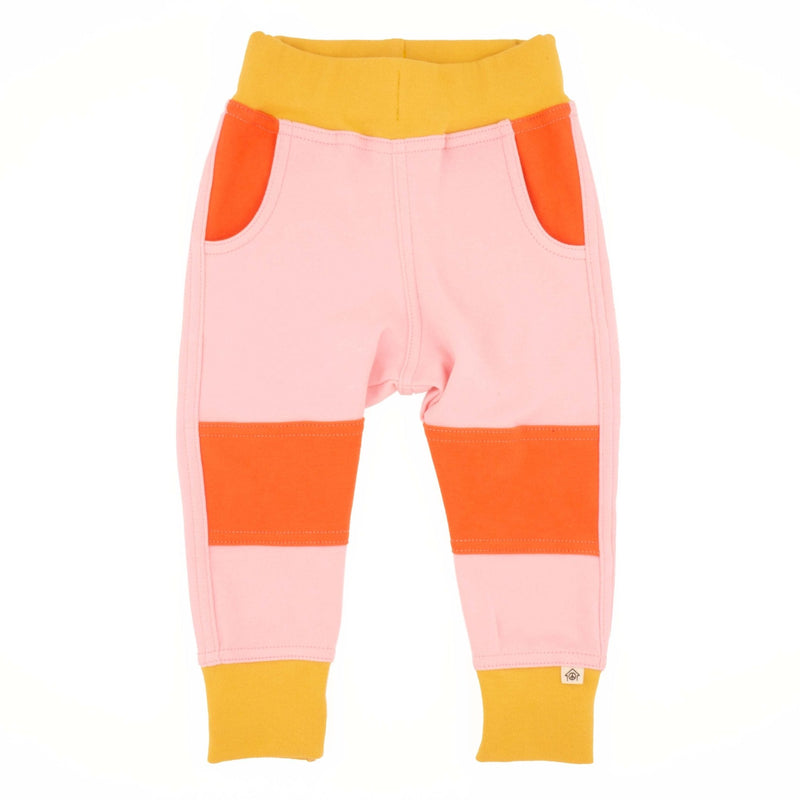 Big Kid Colorblock Joggers | Organic Cotton Colorblock Joggers-zoom-