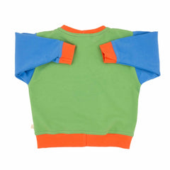 Toddler Colorblock Sweatshirt | Soft Organic Cotton Sweatshirt with Bold Colorblocking - Aware House