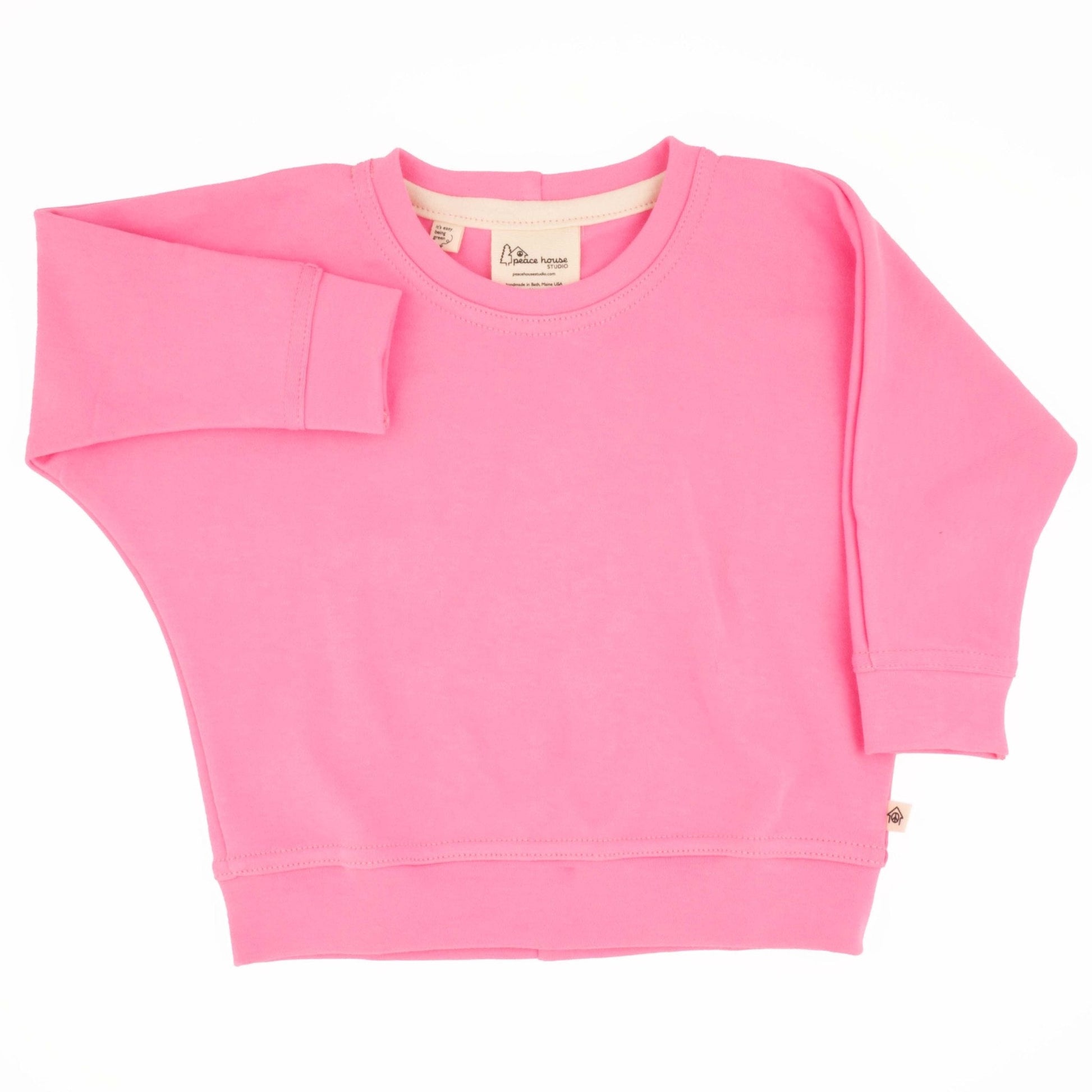 Toddler Simple Sweatshirt | Soft Organic Cotton Everyday Sweatshirt - Aware House