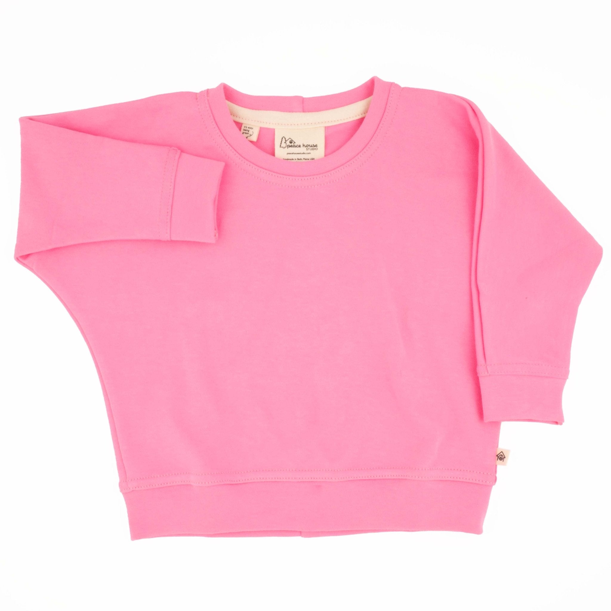 Toddler Simple Sweatshirt | Soft Organic Cotton Everyday Sweatshirt - Aware House