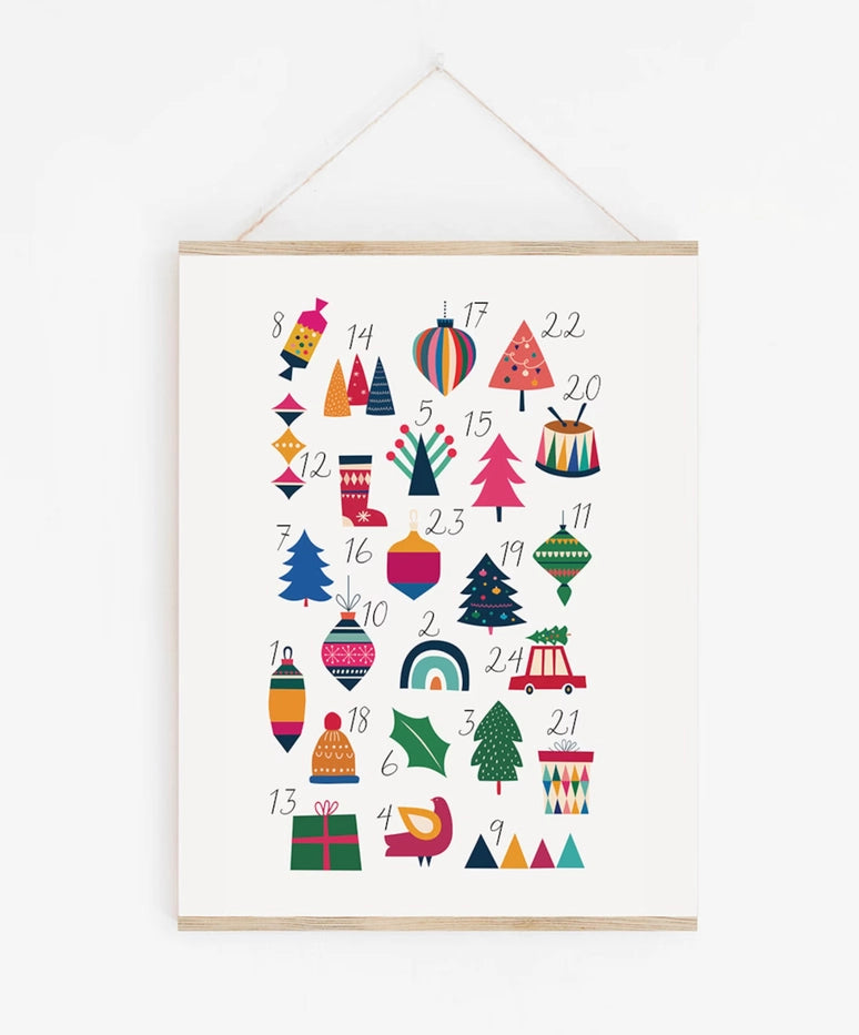 Advent Calendar Paint-By-Numbers Kit-zoom-