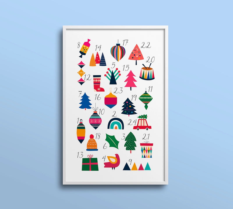 Advent Calendar Paint-By-Numbers Kit-zoom-