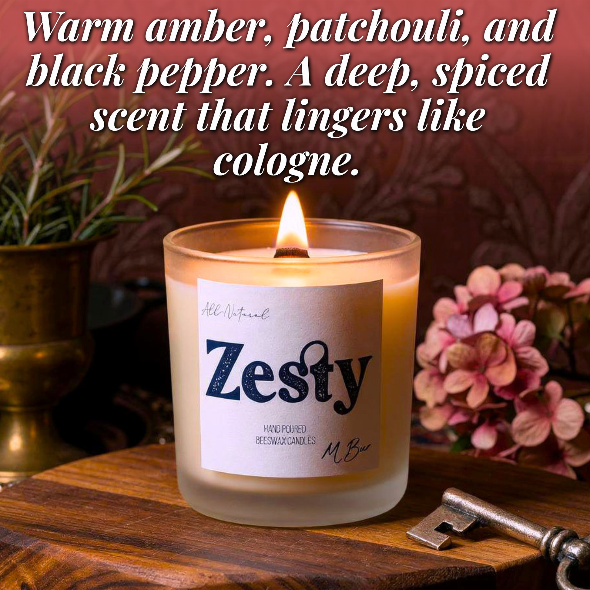 Zesty Beeswax Beeswax Candle-5