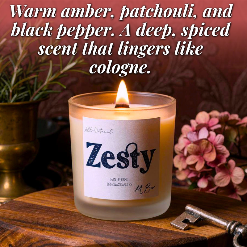 Zesty Beeswax Beeswax Candle-zoom-