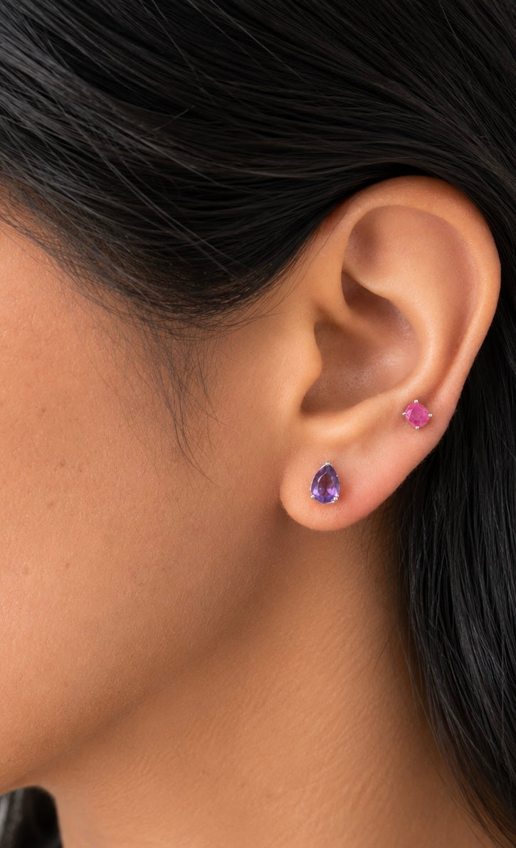 Teardrop Stud Earrings-zoom-6