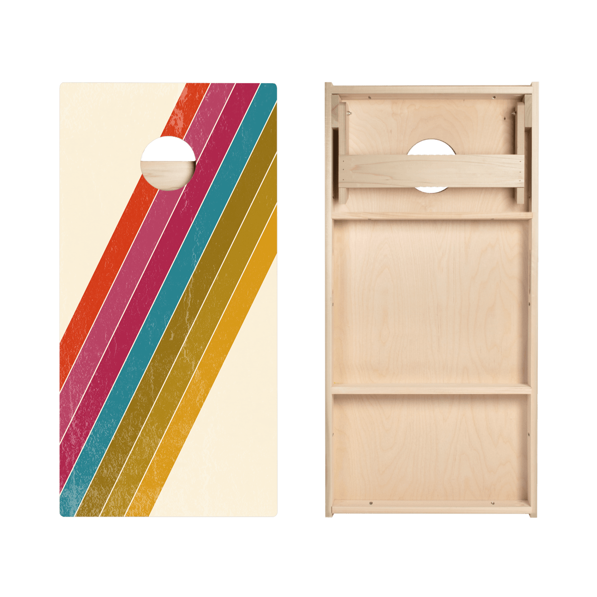 Angled Center Stripes Star Cornhole Boards-zoom-4