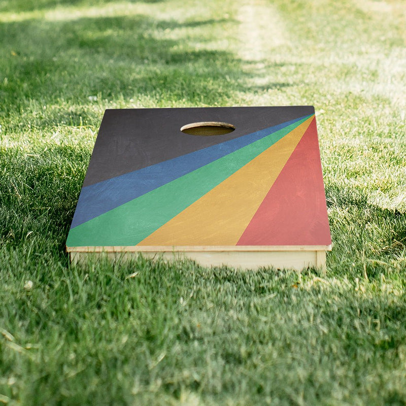 Angled Stripes Star Cornhole Boards-zoom-