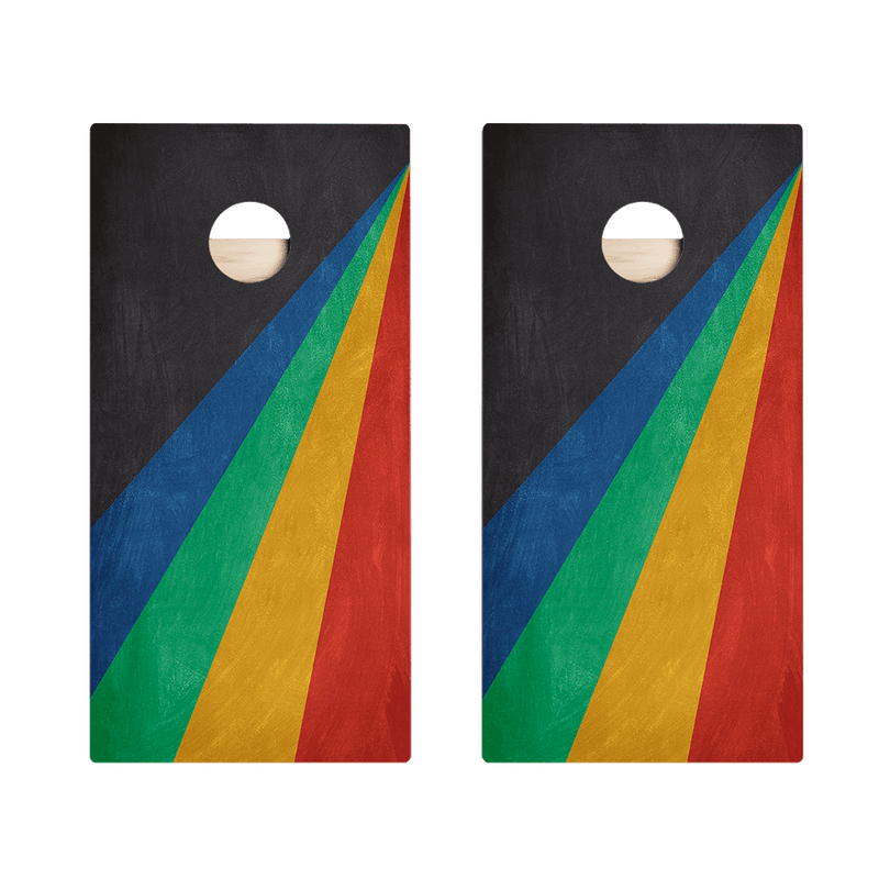 Angled Stripes Star Cornhole Boards-zoom-