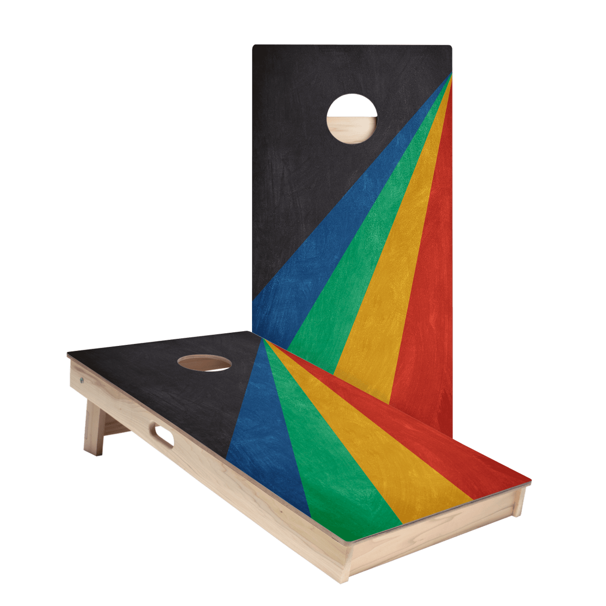 Angled Stripes Star Cornhole Boards-zoom-1