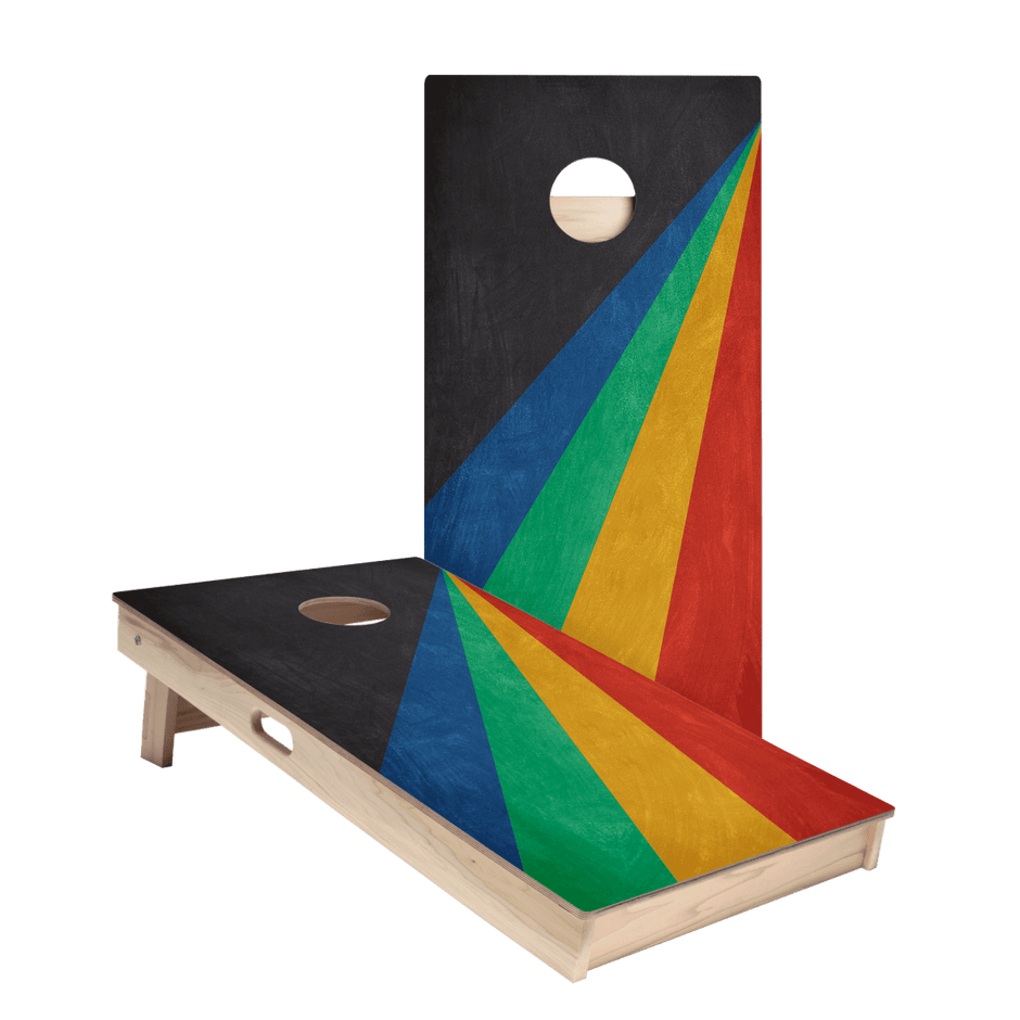 Angled Stripes Star Cornhole Boards - Aware House - American Cornhole Association -