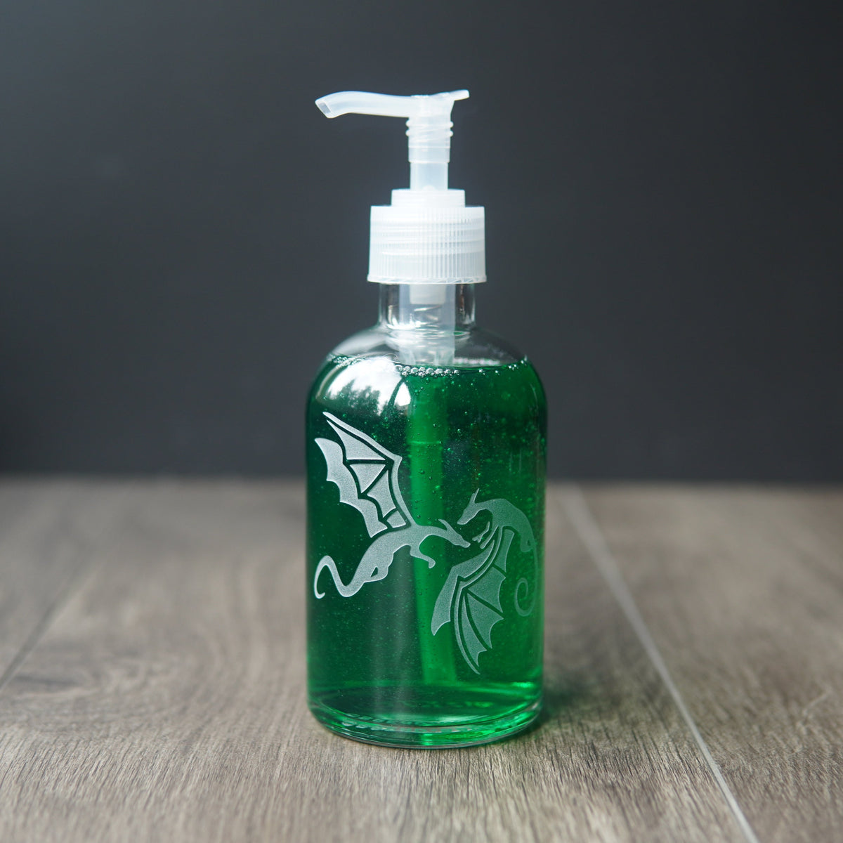 Dragons Soap Dispenser | Recycled Glass Pump Bottle-3