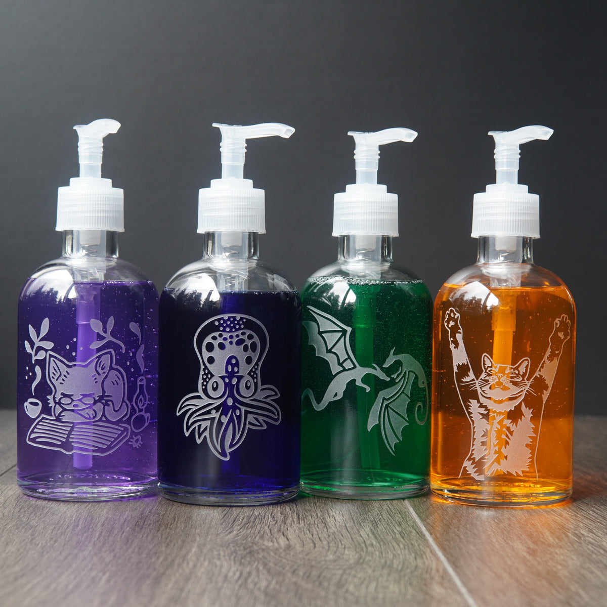 Space Dog Soap Dispenser | Recycled Glass Pump Bottle-zoom-7
