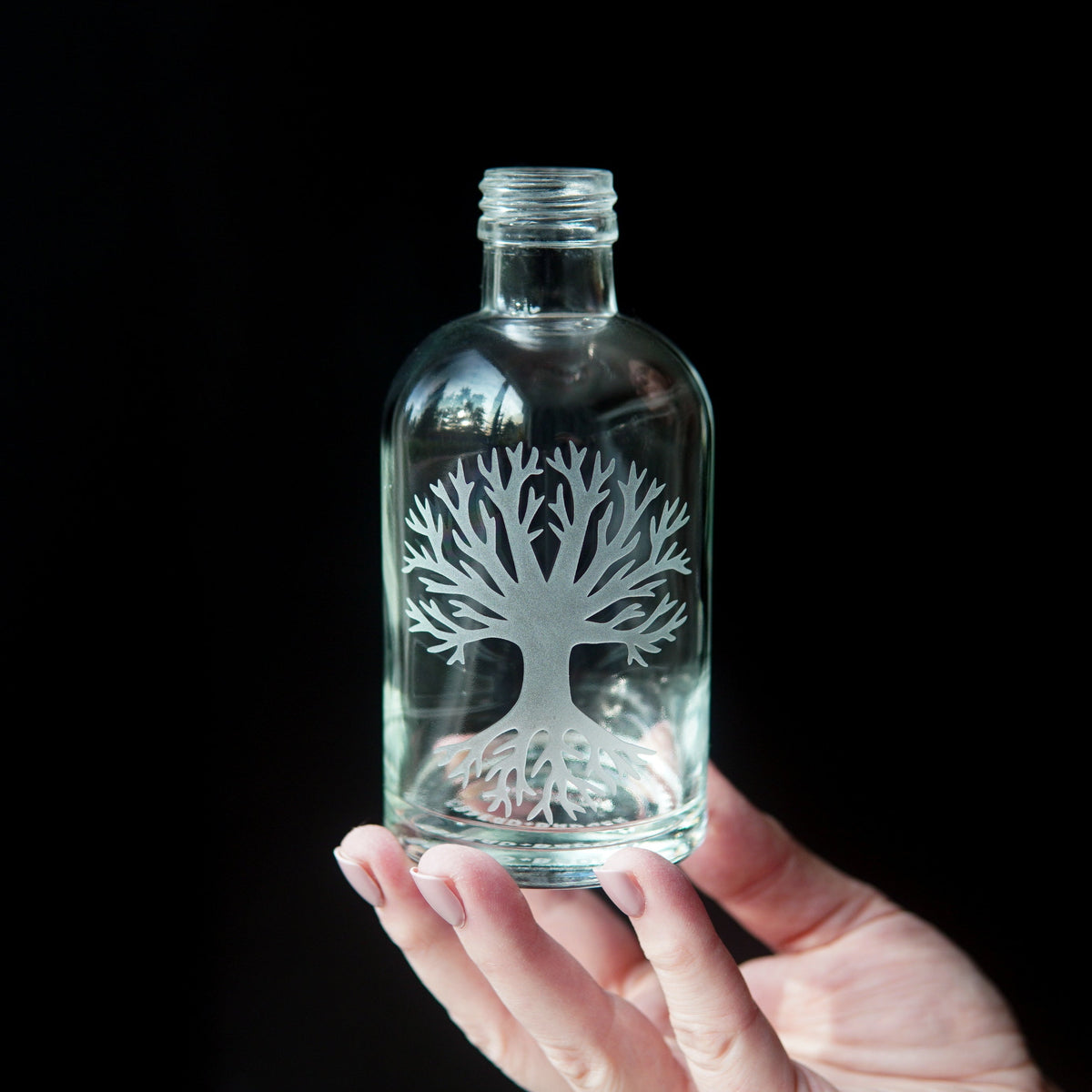 Tree of Life Soap Dispenser | Recycled Glass Pump Bottle-zoom-1