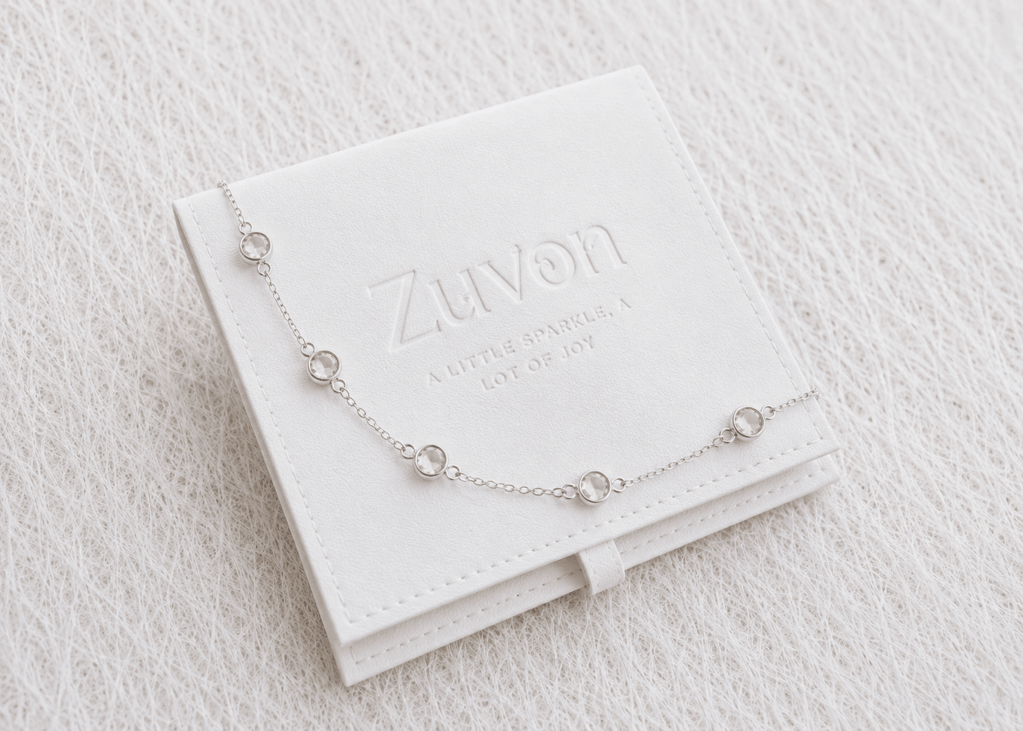 April Birthstone Crystal Bracelet | Sterling Silver & Gold Gemstone Jewelry - Aware House