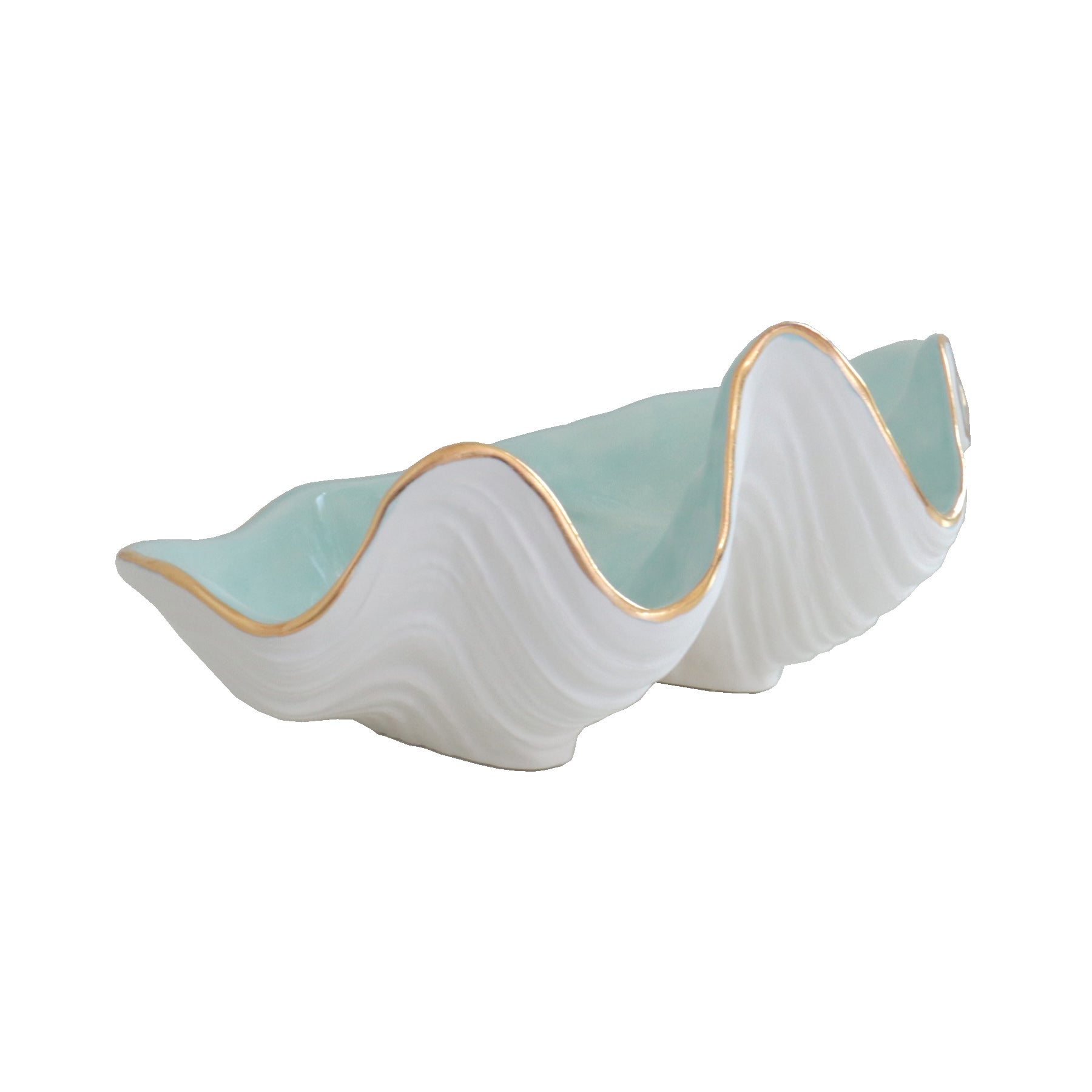 Clam Shell Bowl with 22K Gold Accent - Aware House