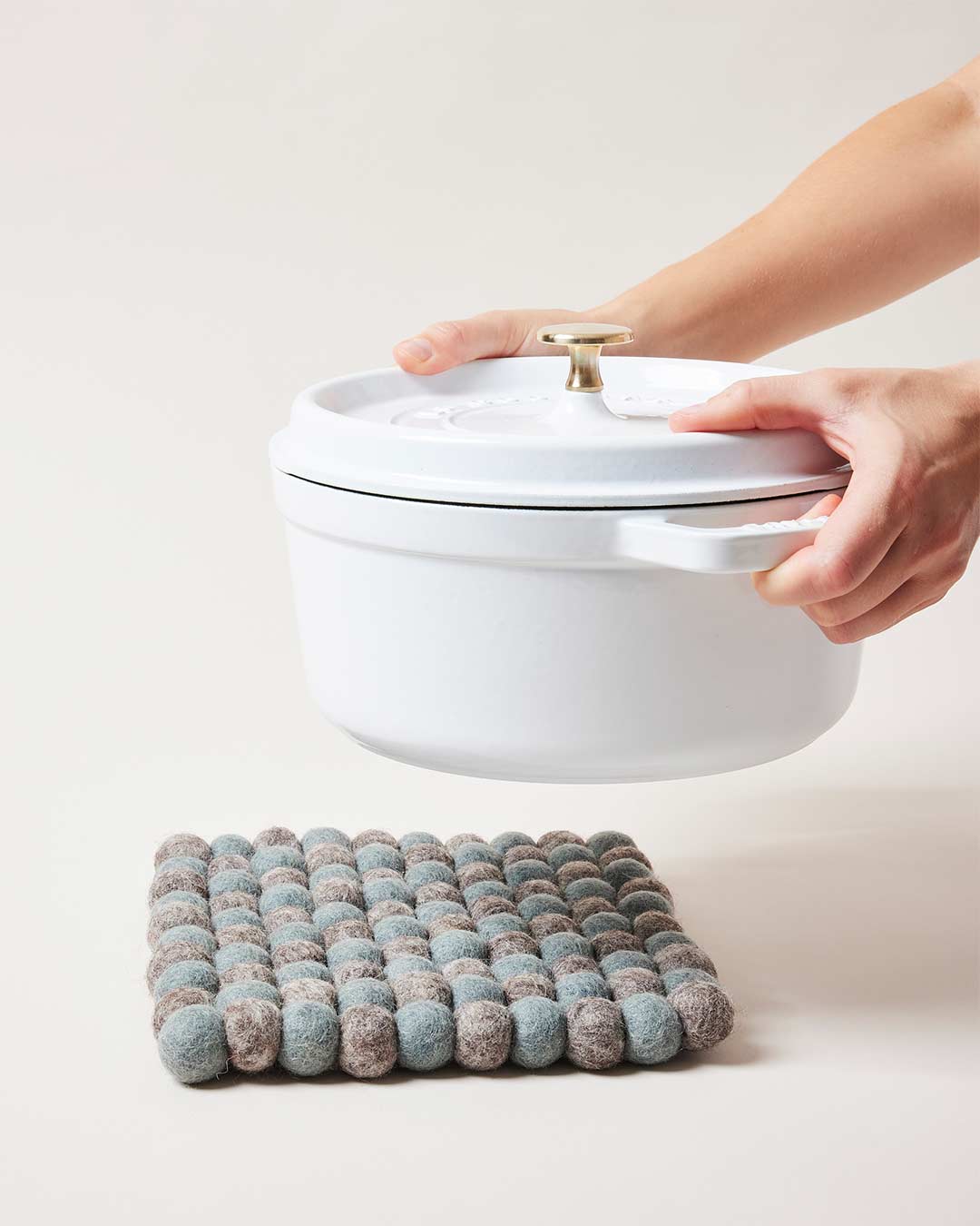Artisan Felt Pom Pom Trivet-1
