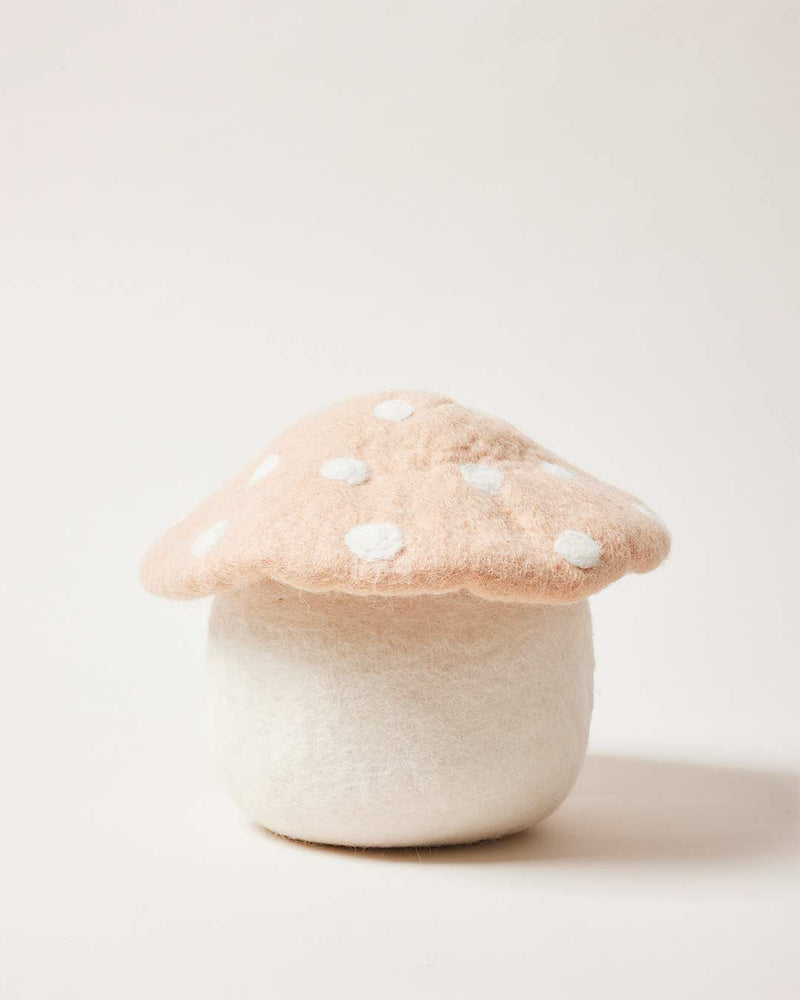 Artisan Felted Mushroom Doorstop-zoom-