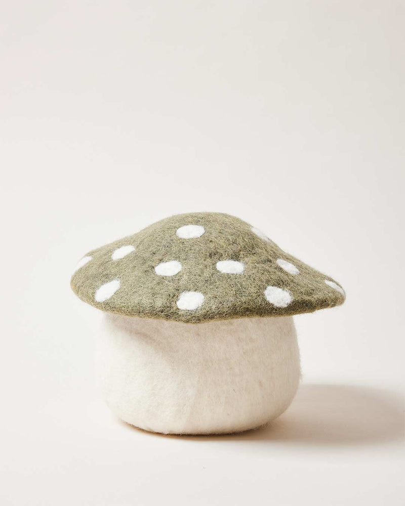 Artisan Felted Mushroom Doorstop-zoom-