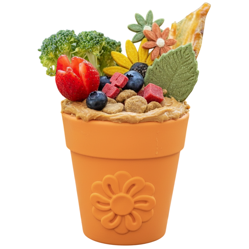 Large Flower Pot eCup Dog Treat Dispenser-zoom-