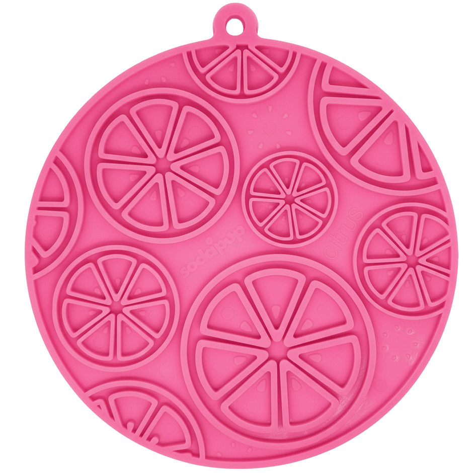 Citrus Design Lick Mat for Dogs and Cats - Aware House - Soda Pup - 