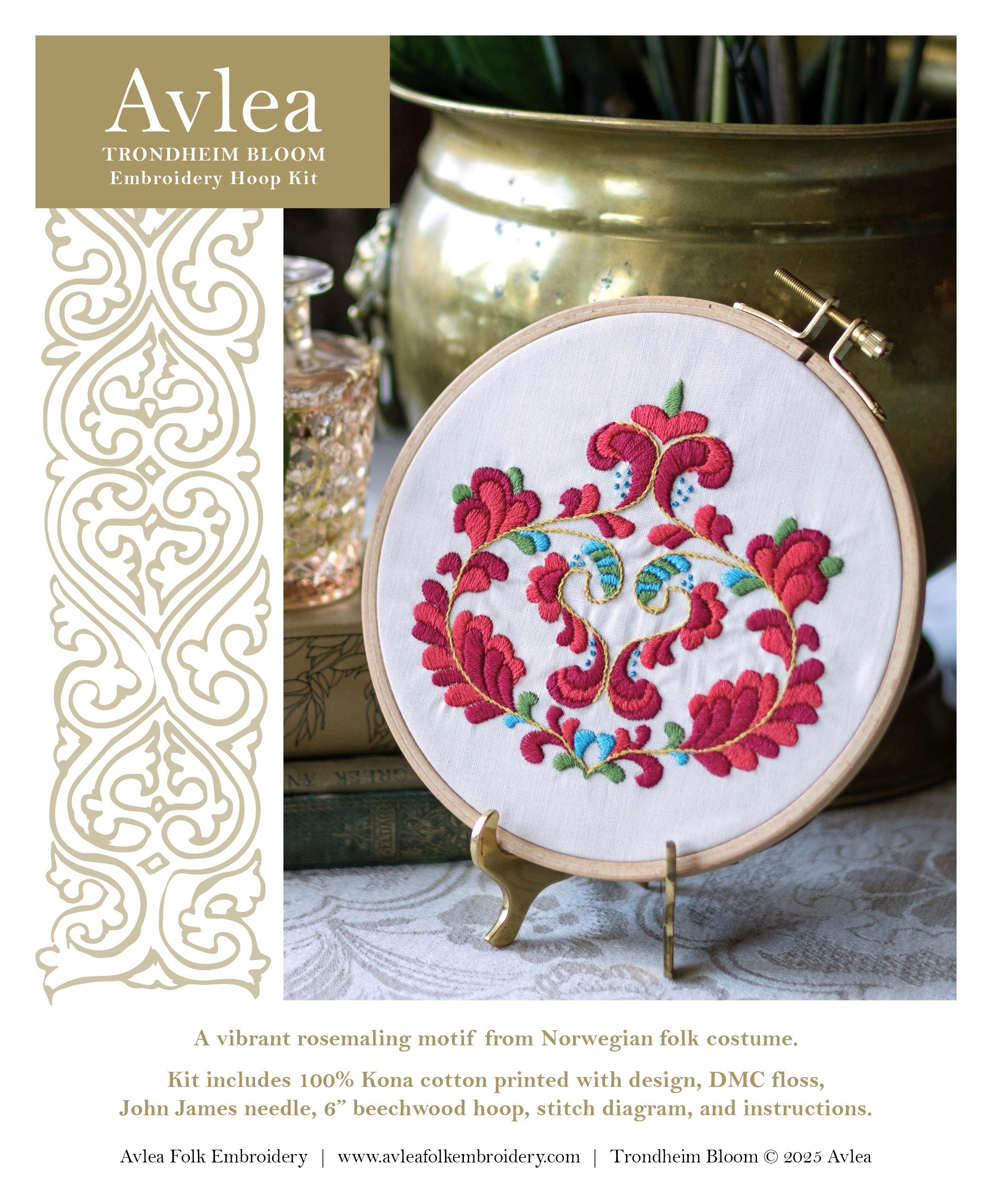 Trondheim Bloom Embroidery Hoop Kit-zoom-6