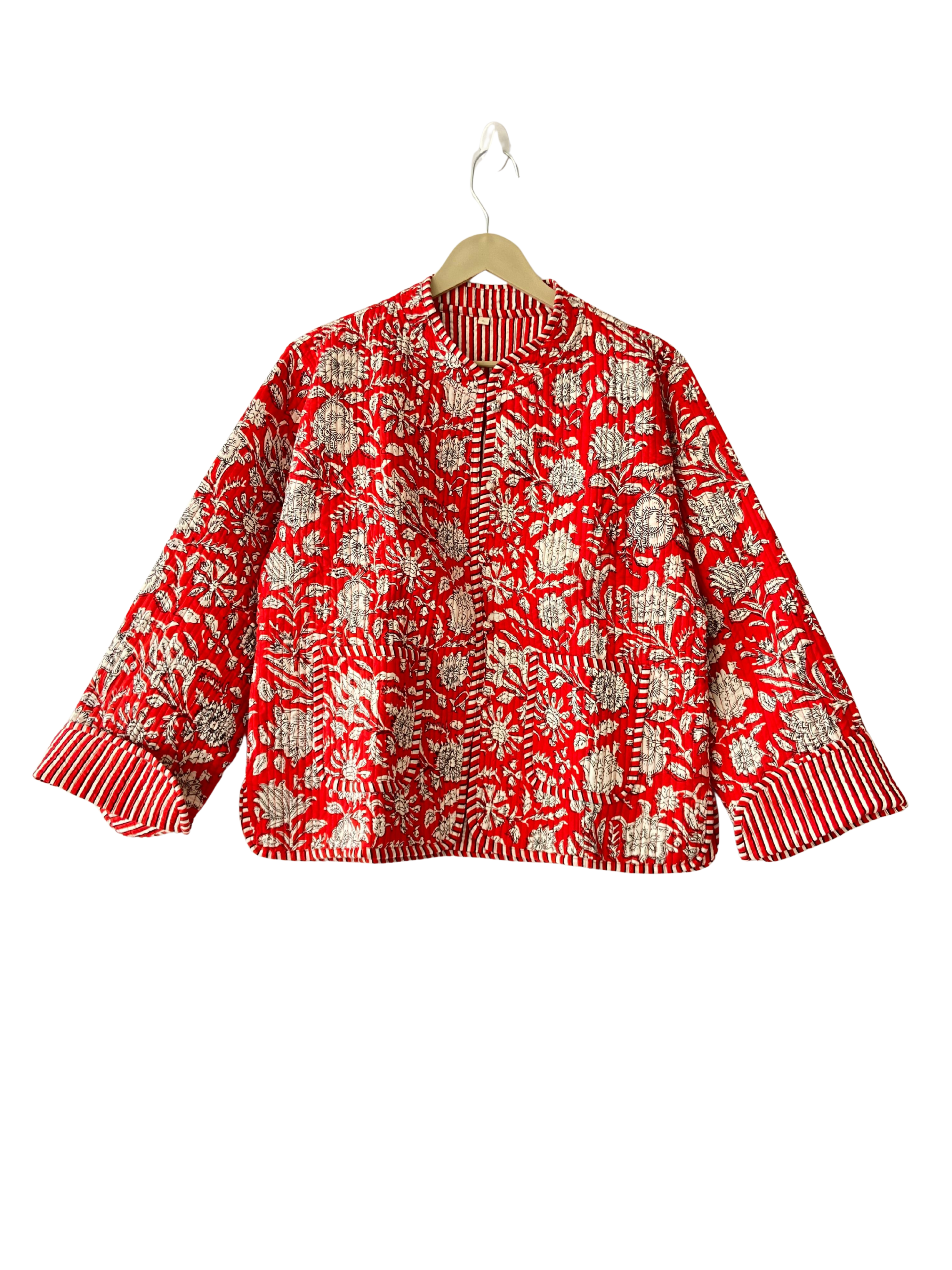 The Charlotte Jacket in Scarlett