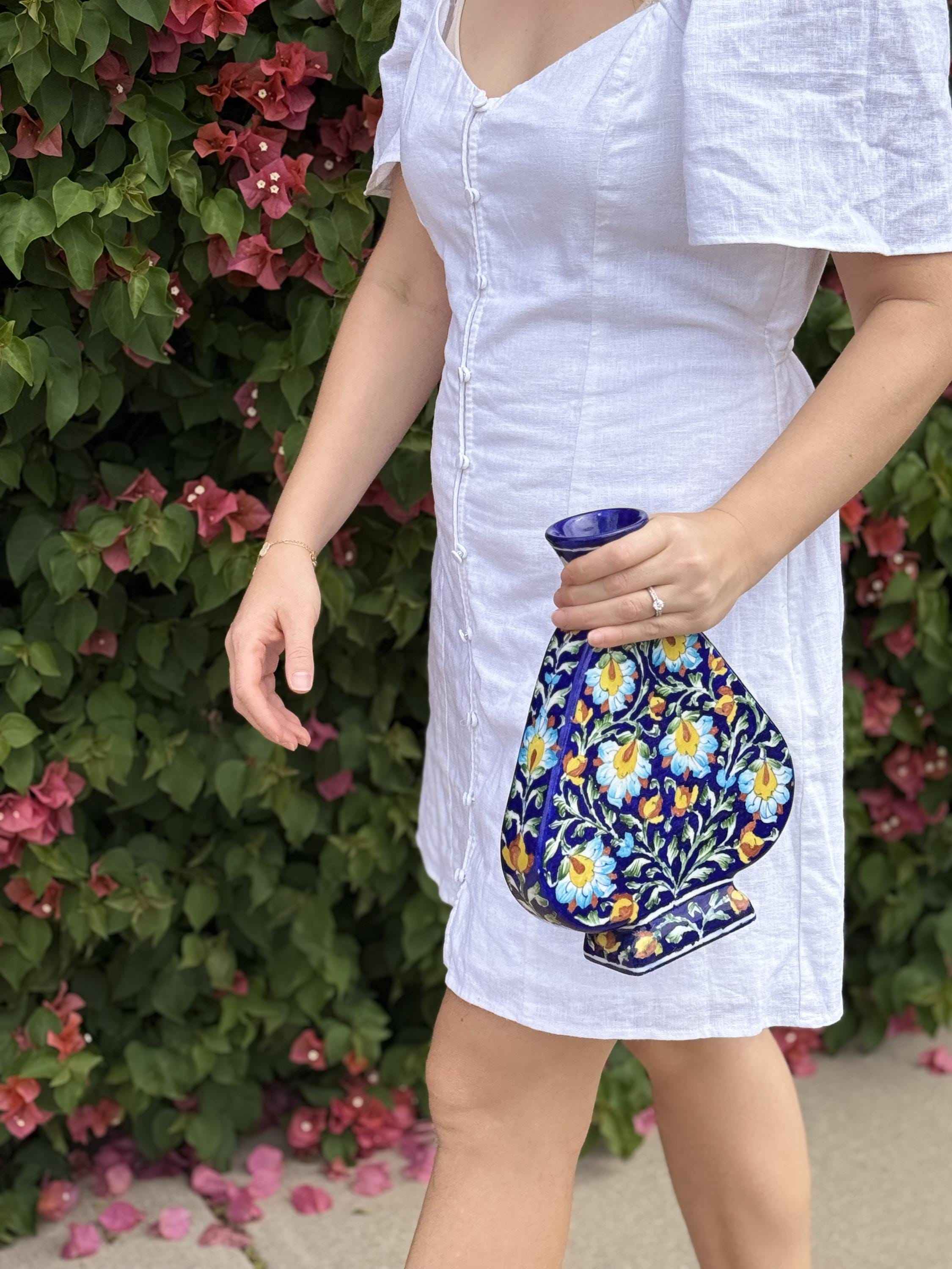 Azura Vase | Handcrafted Blue Pottery