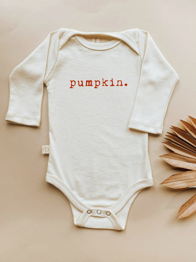 Pumpkin Organic Bodysuit Long Sleeve-zoom-