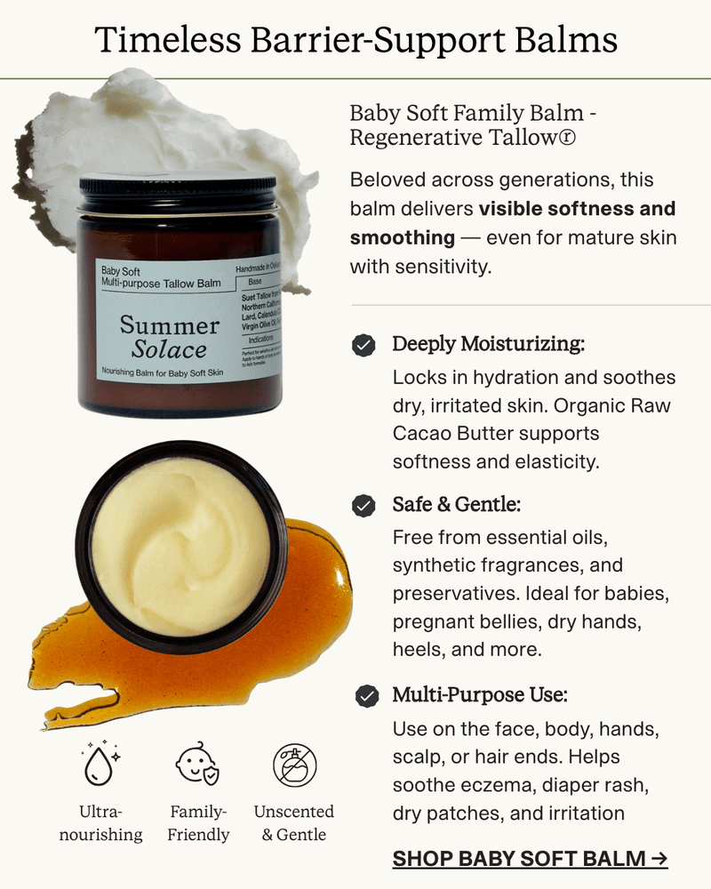Baby Soft Family Balm Gentle & Nourishing | Unscented Leaf Lard and Cacao-zoom-