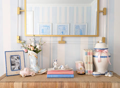Scallop Ginger Jars in French Blue - Aware House