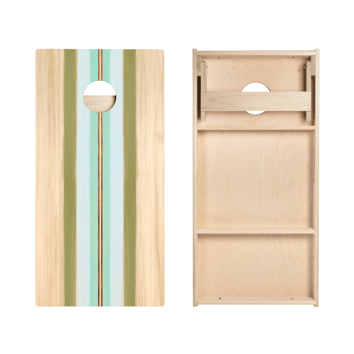 Beachy Retro Stripes Star Cornhole Boards-zoom-4