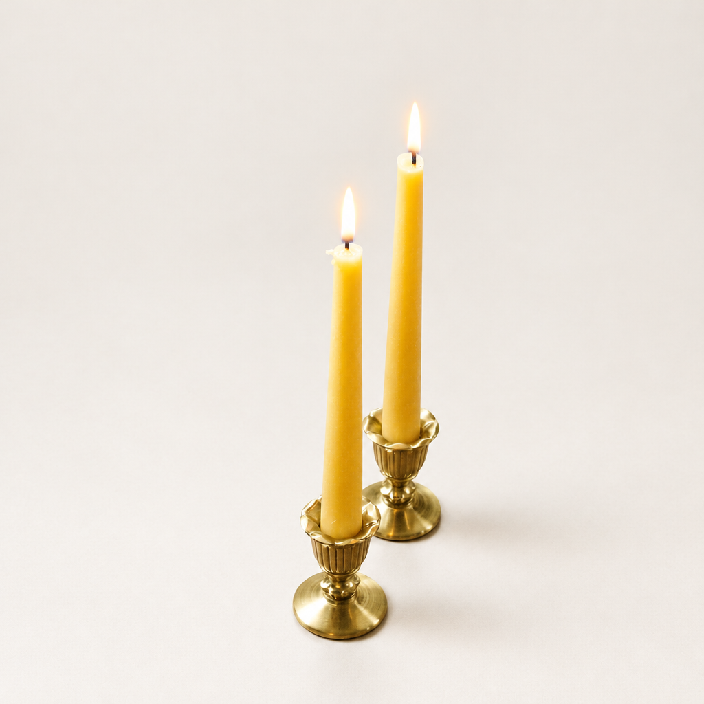 Pure Beeswax Tapers-1