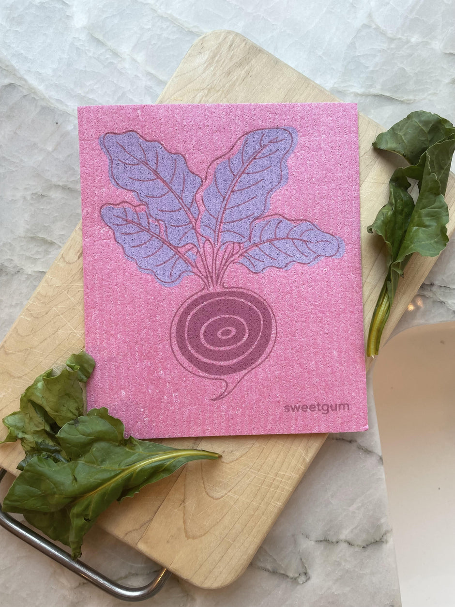 Beet Swedish Dishcloth | Pink