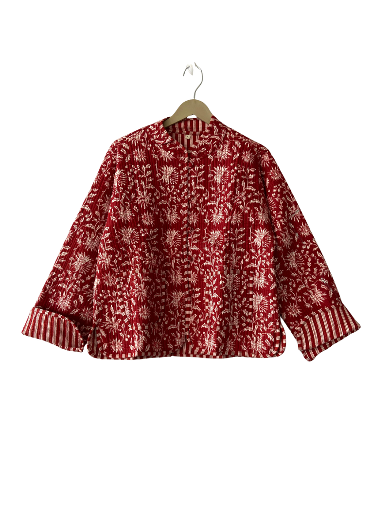 The Charlotte Jacket in Crimson Bloom-zoom-