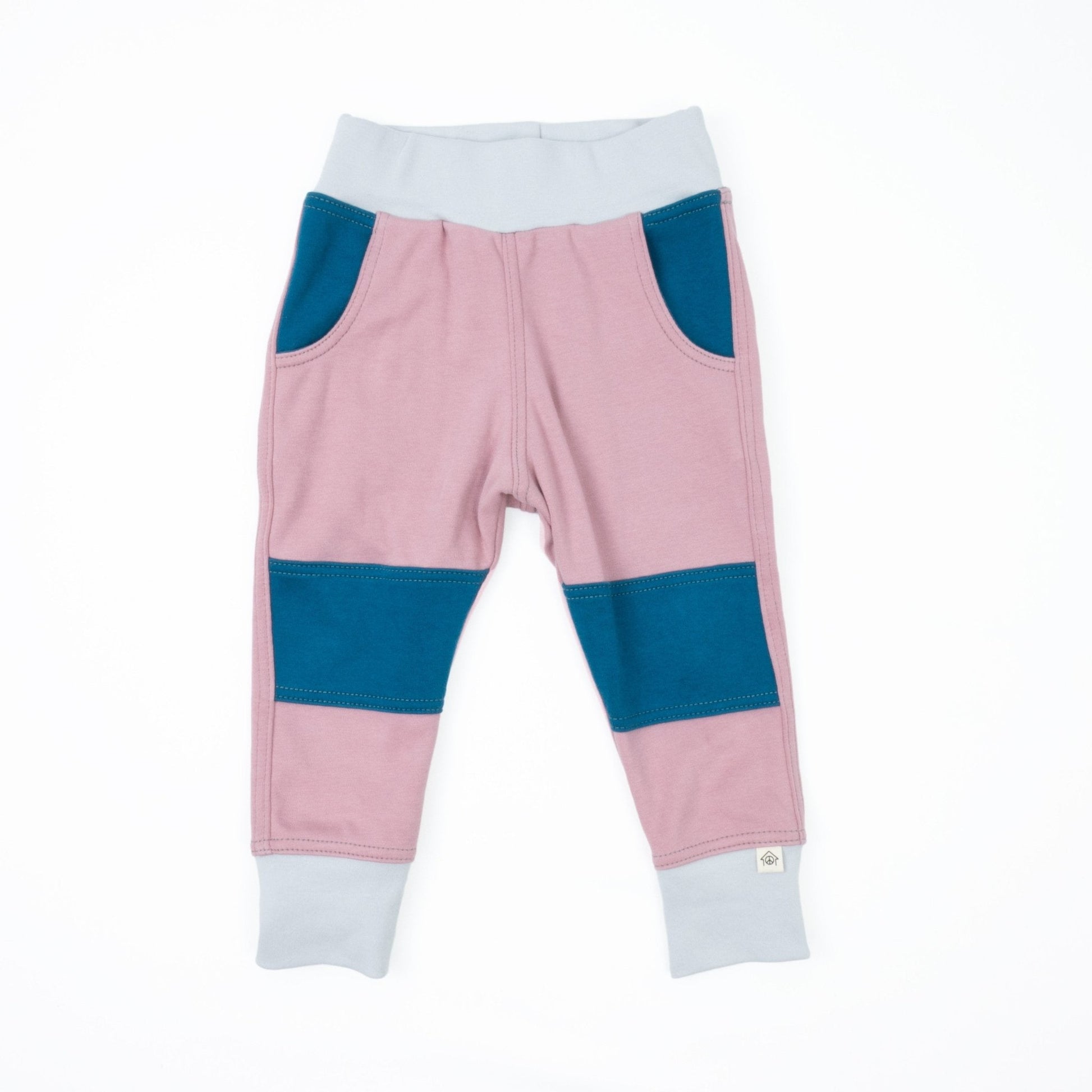 Big Kid Colorblock Joggers | Organic Cotton Colorblock Joggers - Aware House