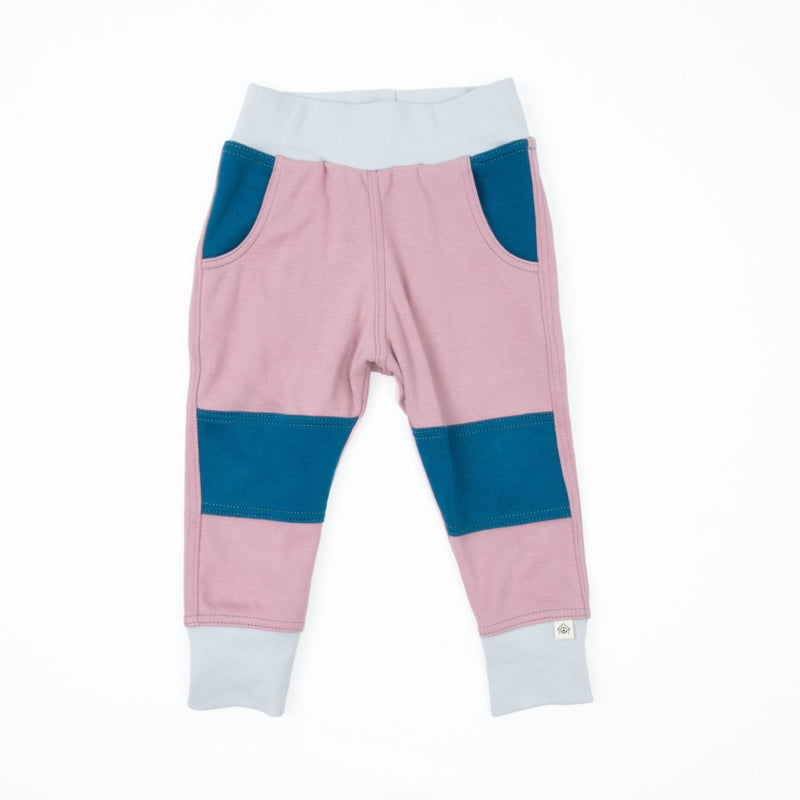 Big Kid Colorblock Joggers | Organic Cotton Colorblock Joggers-zoom-