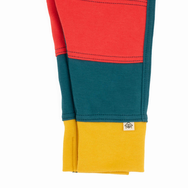 Big Kid Colorblock Joggers | Organic Cotton Colorblock Joggers-zoom-