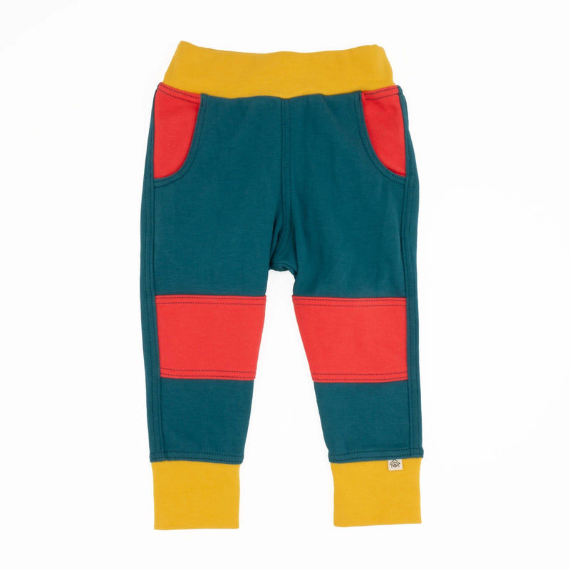 Big Kid Colorblock Joggers | Organic Cotton Colorblock Joggers-zoom-