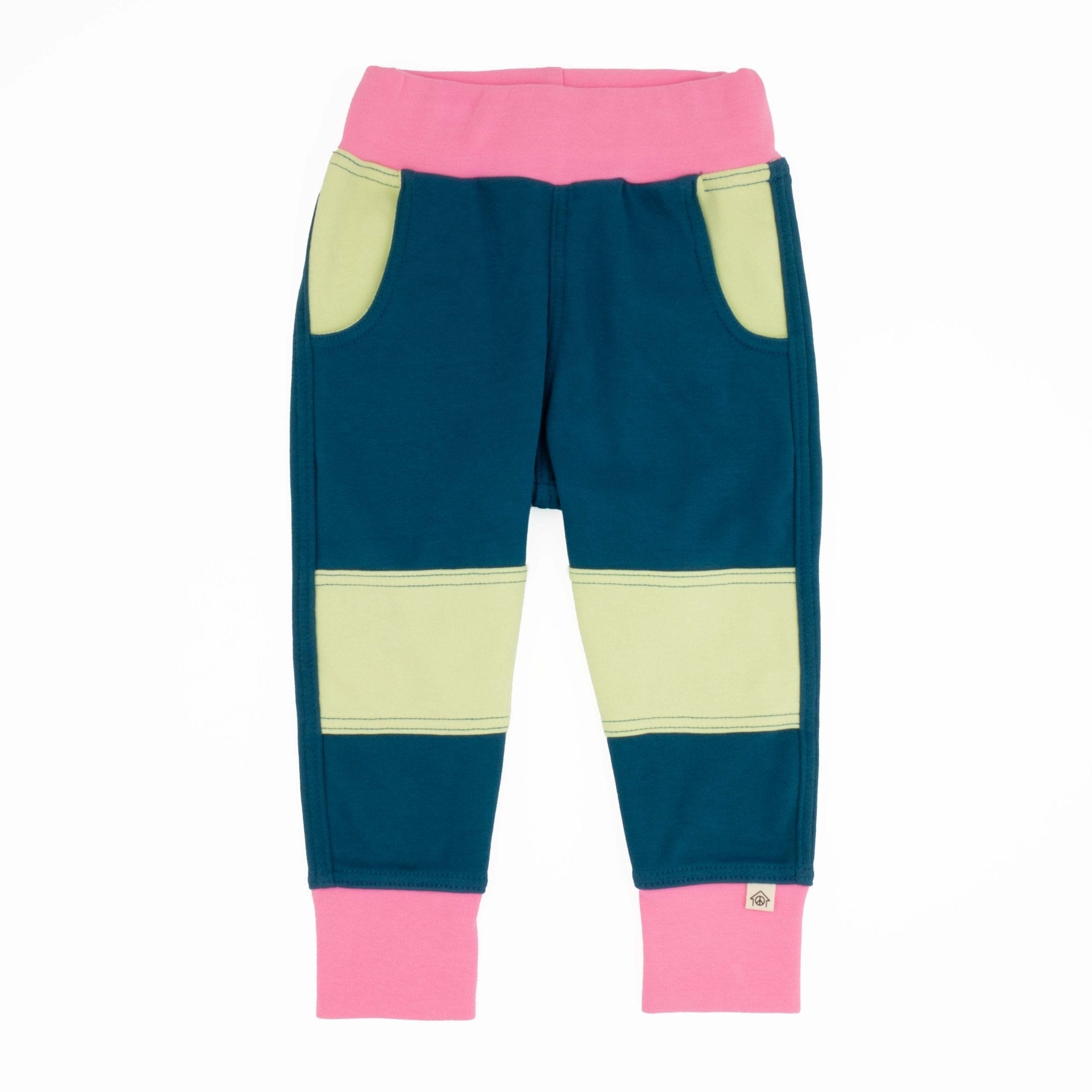 Big Kid Colorblock Joggers | Organic Cotton Colorblock Joggers - Aware House