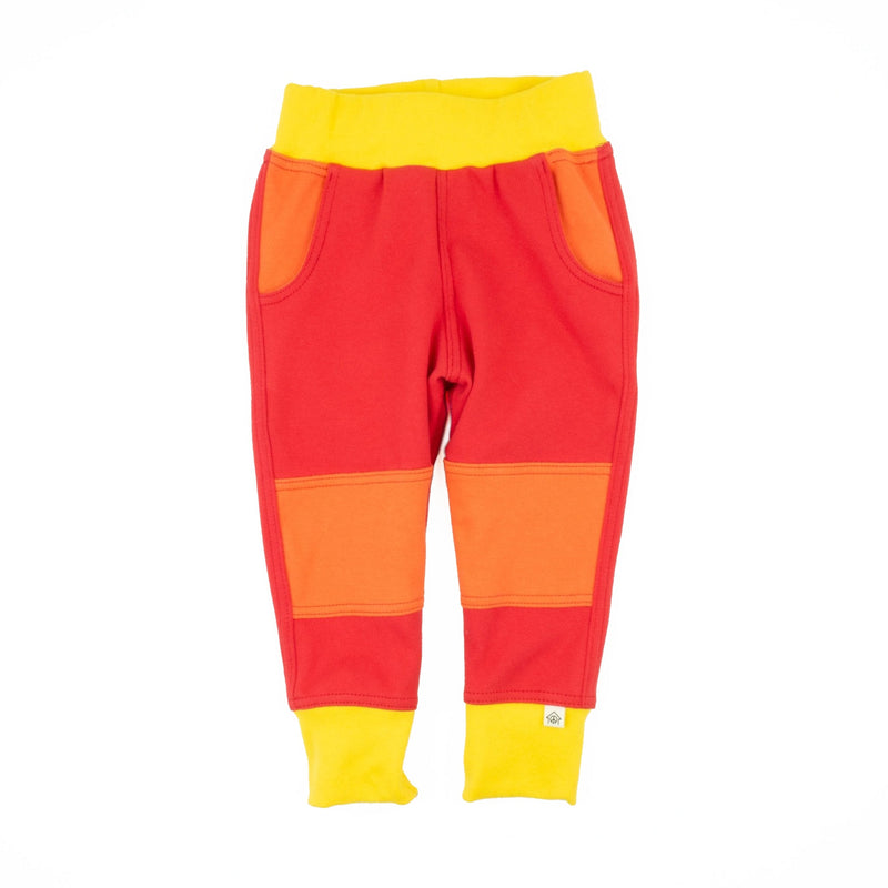 Big Kid Colorblock Joggers | Organic Cotton Colorblock Joggers-zoom-