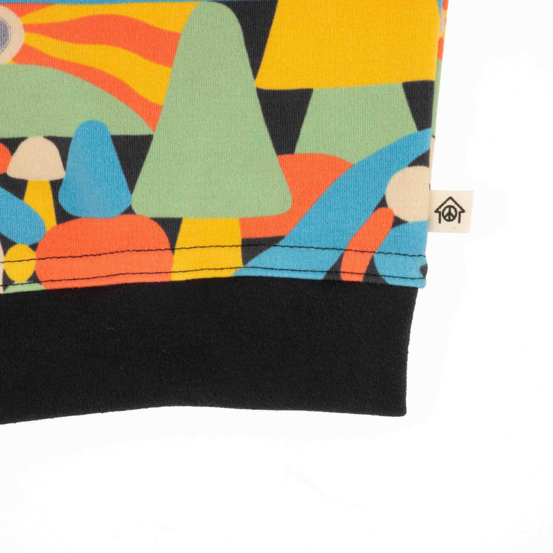 Big Kid Print Sweatshirt | Organic Cotton Everyday Sweatshirt-zoom-